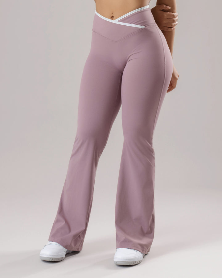 Arc Flared Leggings - Lavender