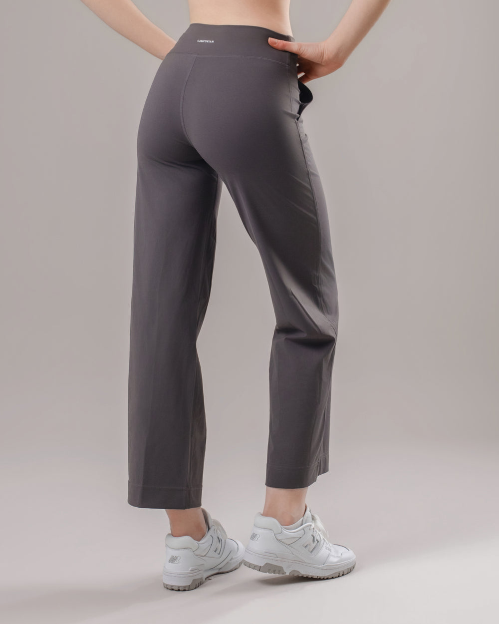 Drawstring Yoga Pants - Graphite