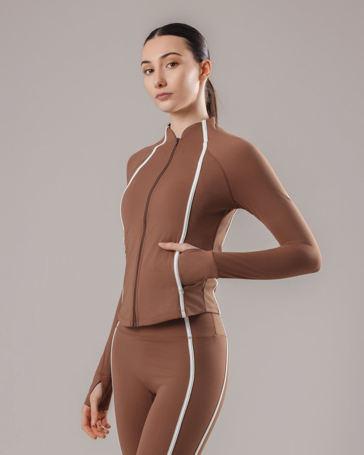 Velocity Zip Jacket - Coffee