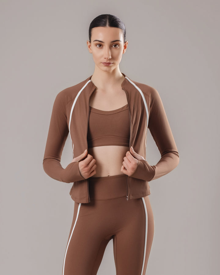 Velocity Zip Jacket - Coffee
