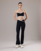 Arc Flared Leggings - Black