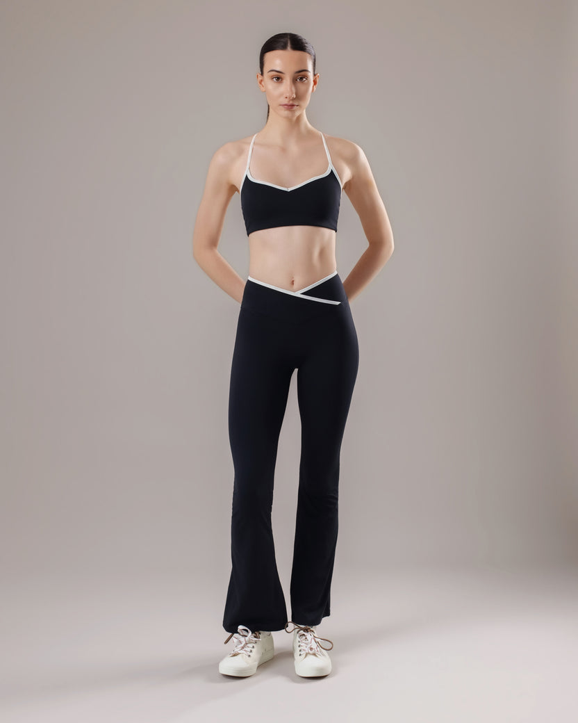 Arc Flared Leggings - Black