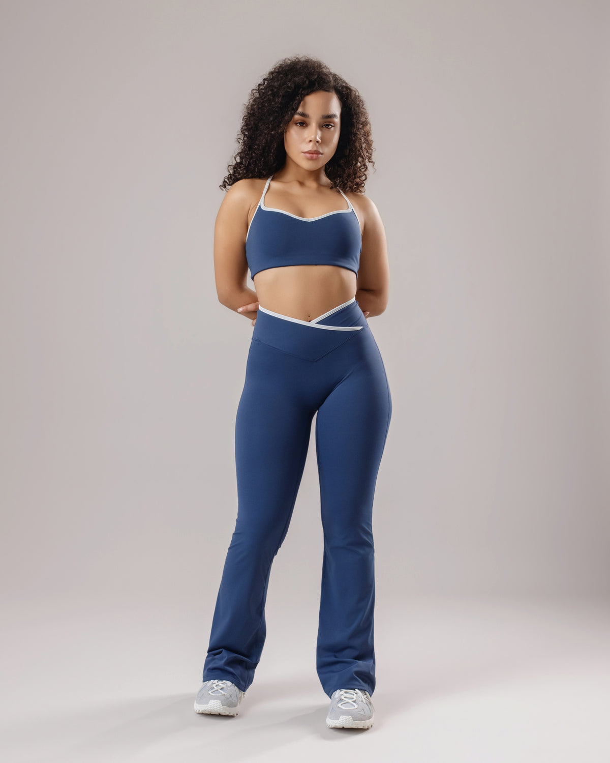 Arc Flared Leggings - Navy