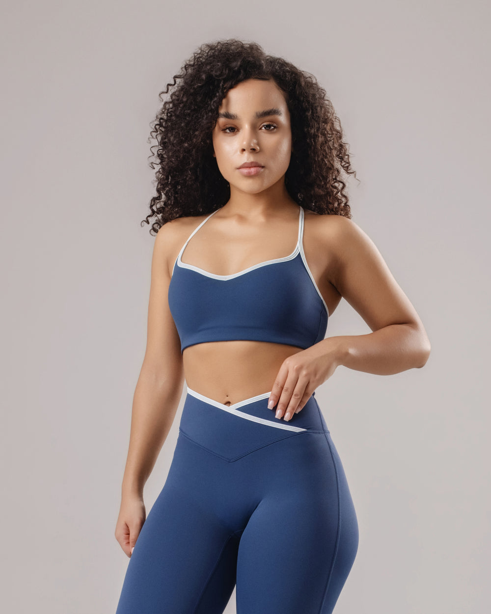 Arc Flared Leggings - Navy
