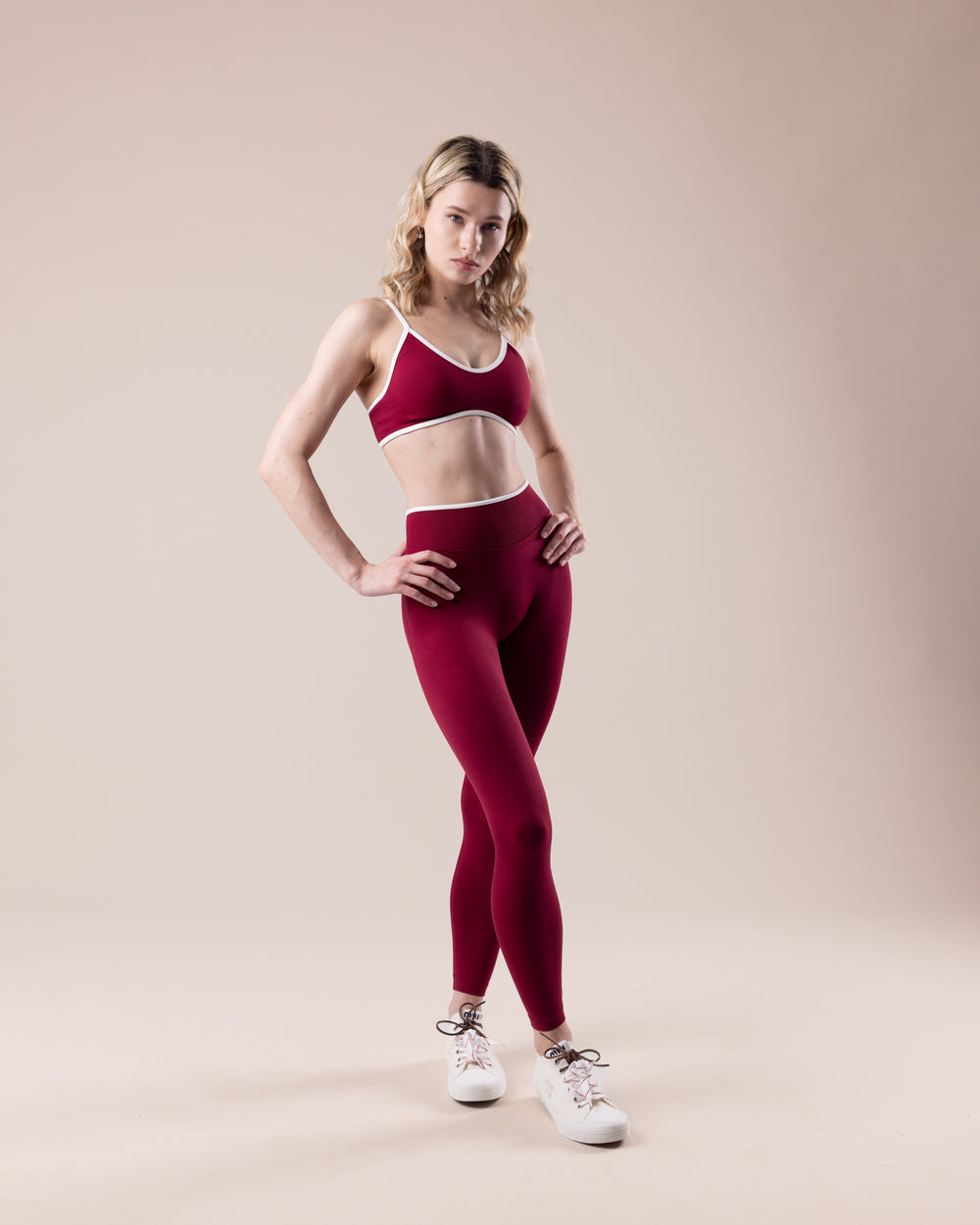 Aura Leggings - Burgundy