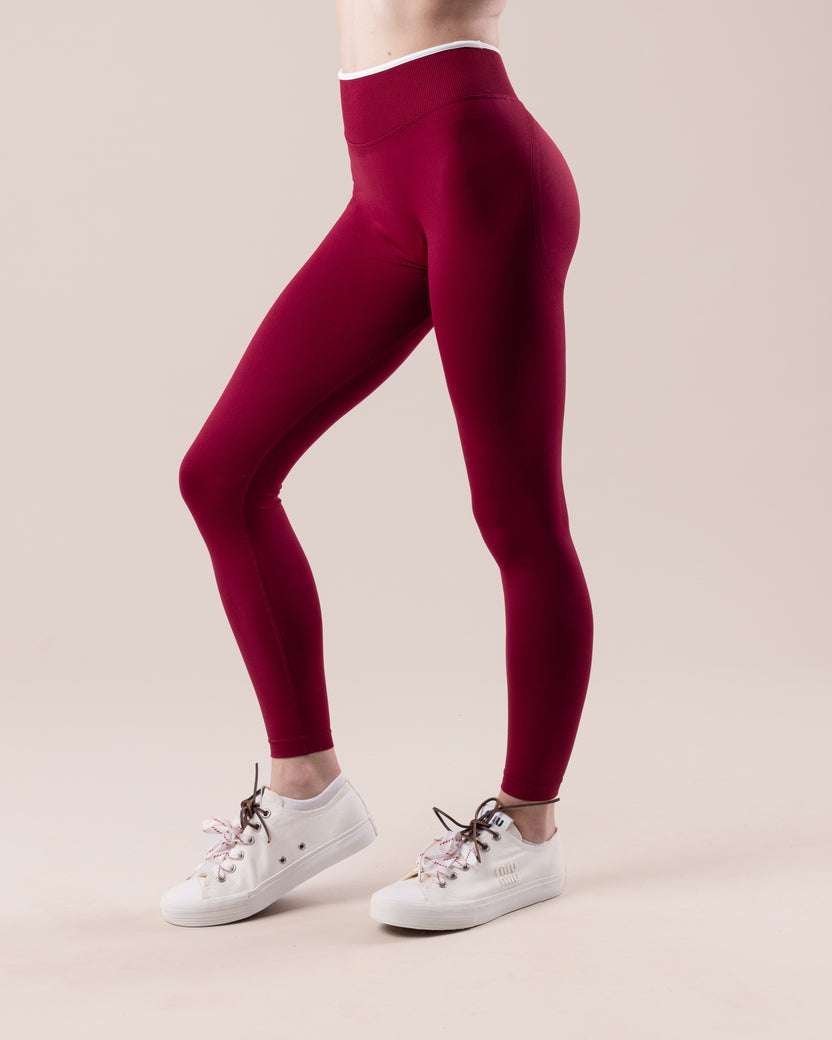 Aura Leggings - Burgundy
