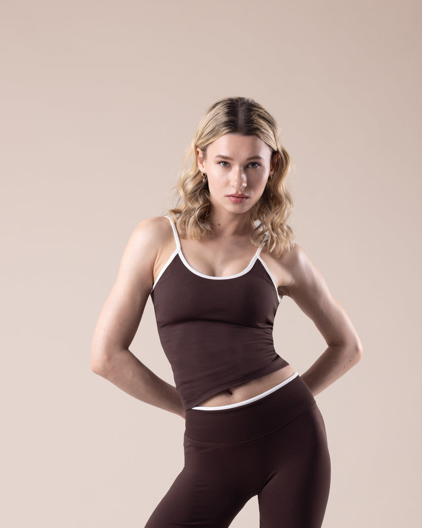 Aura Scoop Tank - Espresso