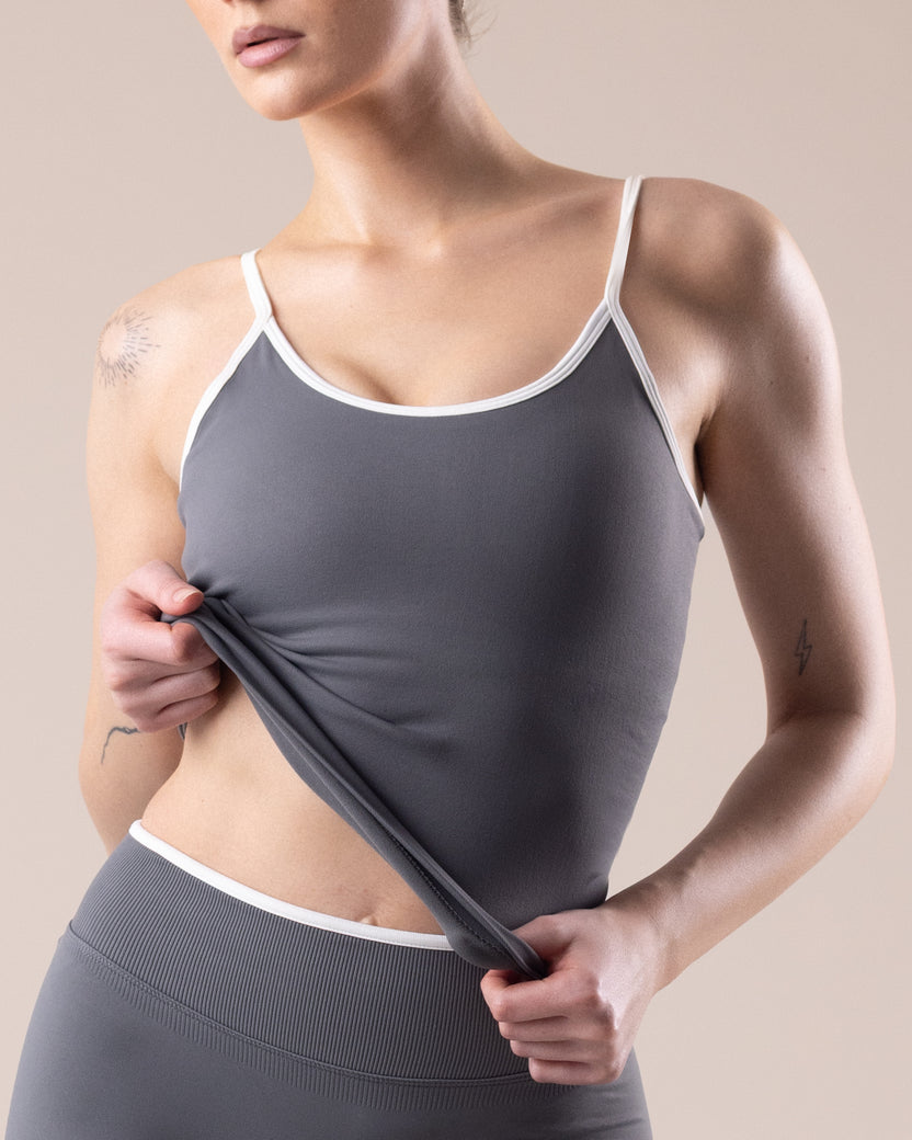 Aura Scoop Tank - Graphite