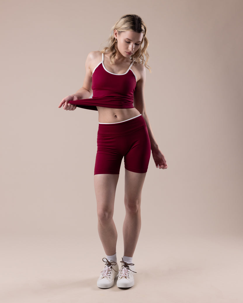 Aura Shorts - Burgundy