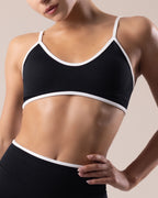 Aura Strappy Bra - Black