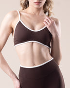 Aura Strappy Bra - Espresso