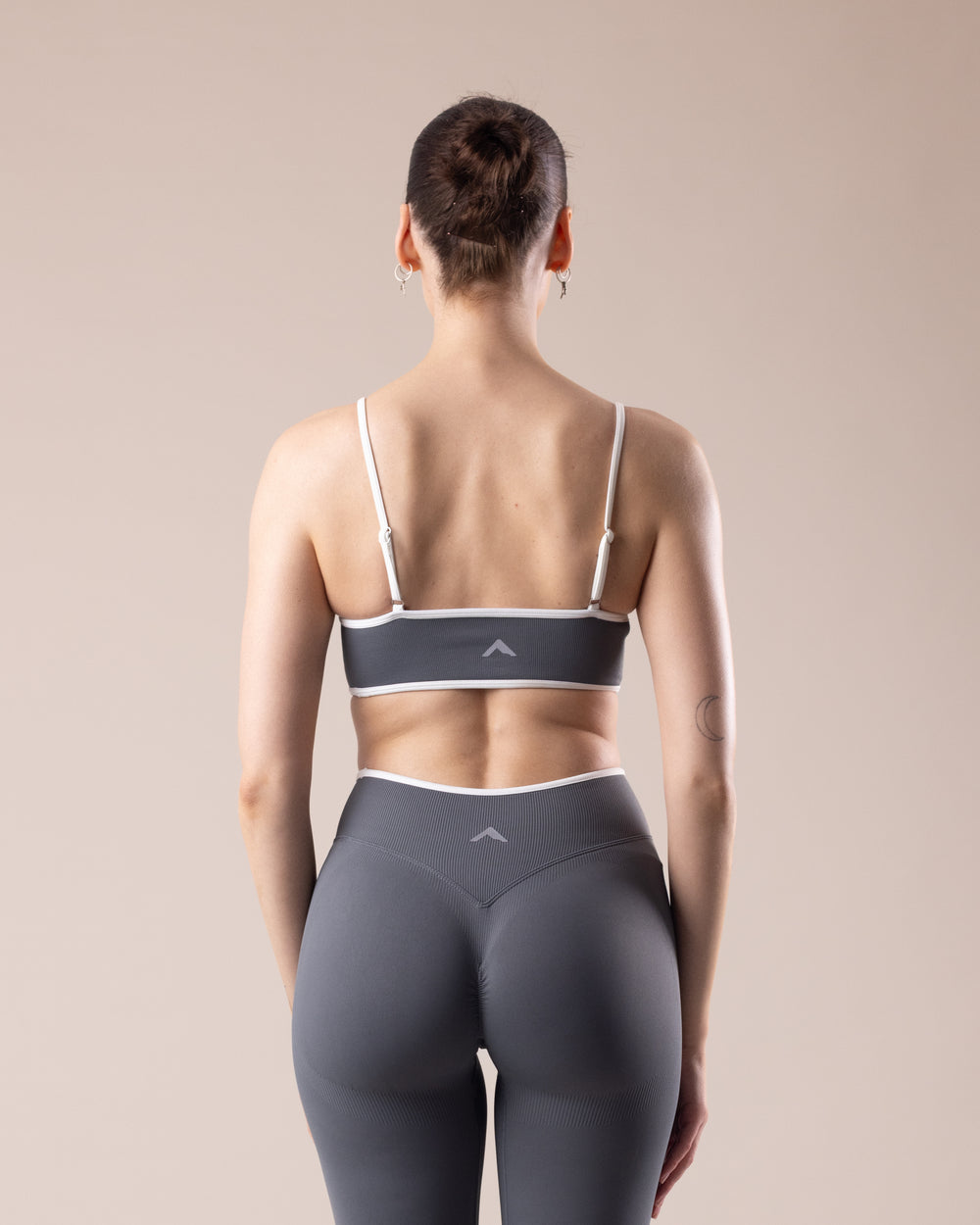 Aura Strappy Bra - Graphite