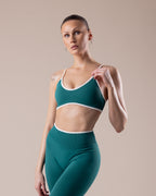 Aura Strappy Bra - Teal