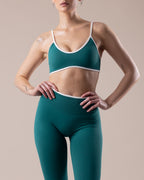 Aura Strappy Bra - Teal