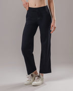 Drawstring Yoga Pants - Black
