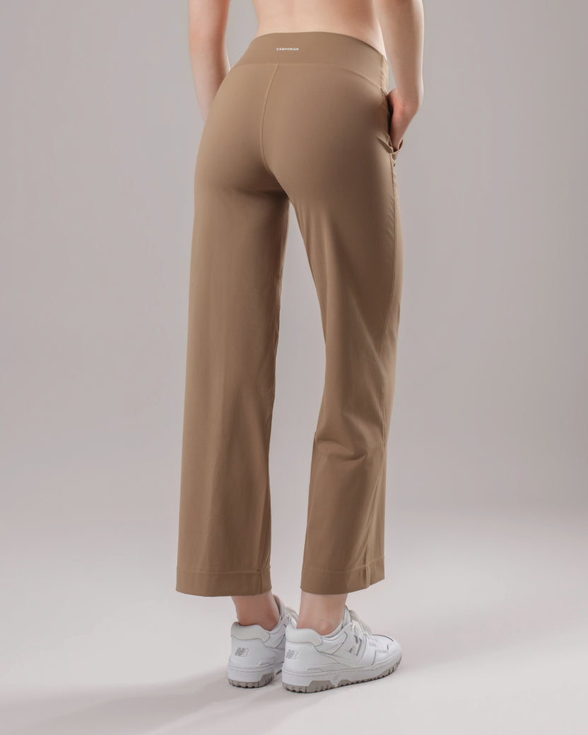 Drawstring Yoga Pants - Cocoa