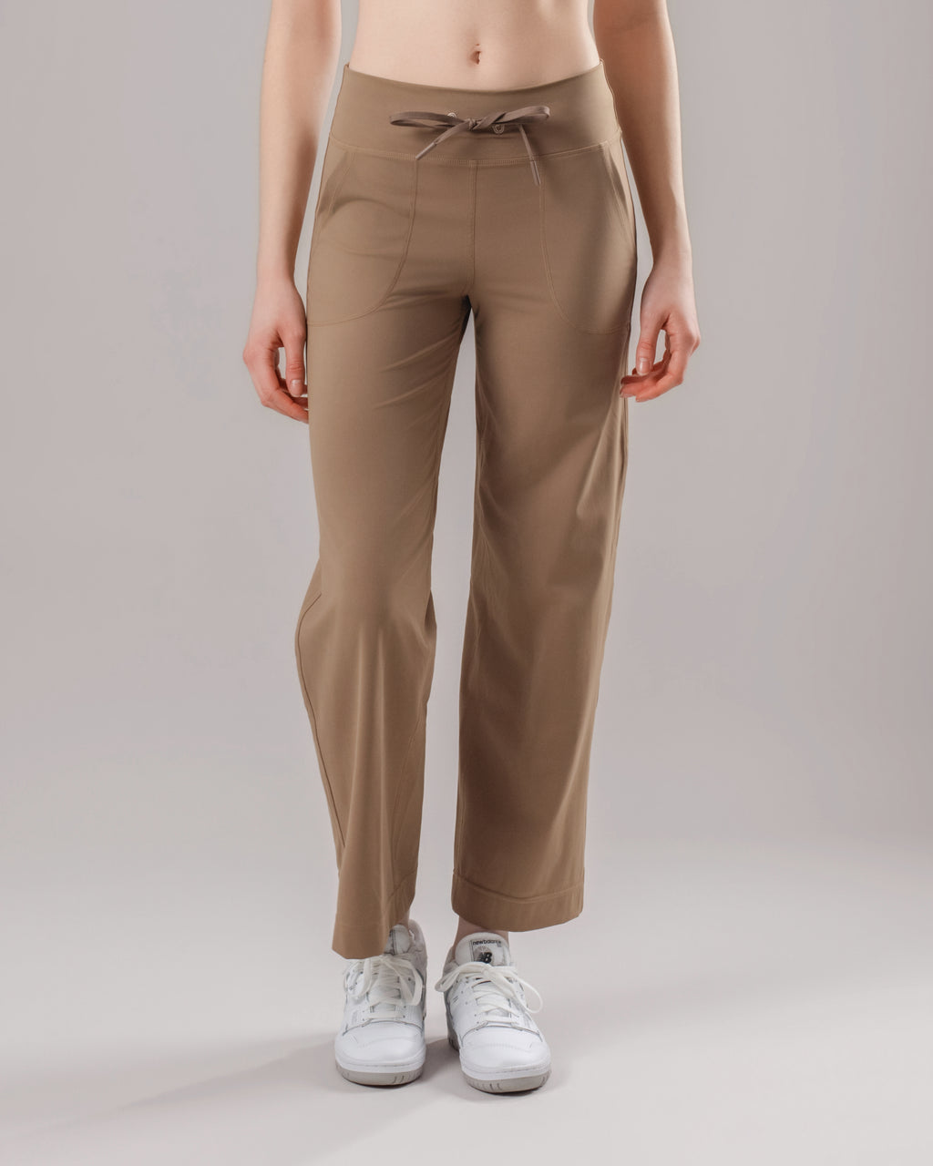 Drawstring Yoga Pants - Cocoa