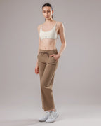 Drawstring Yoga Pants - Cocoa