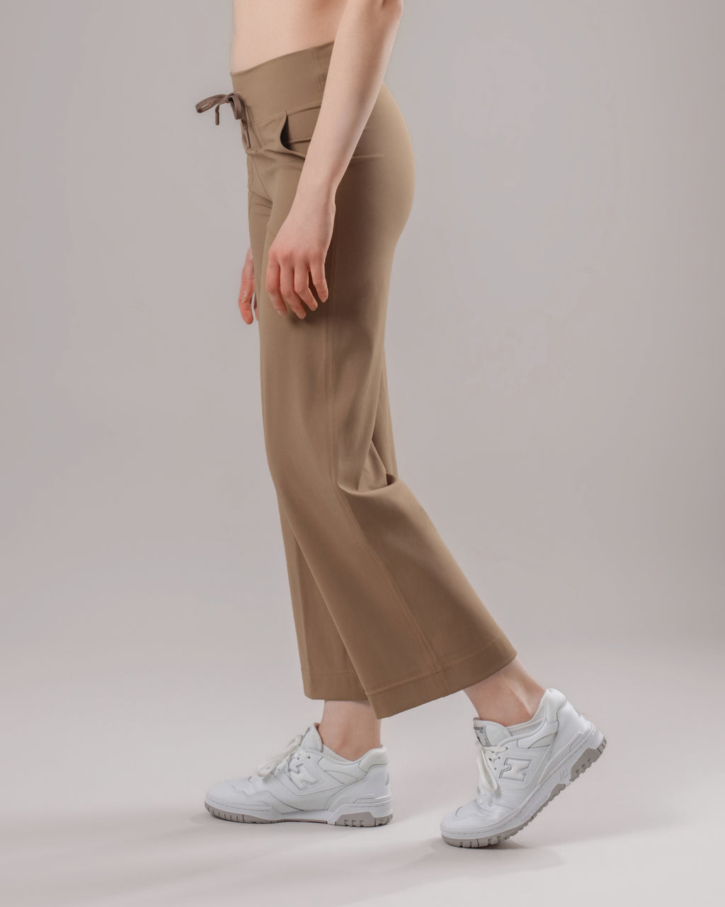 Drawstring Yoga Pants - Cocoa