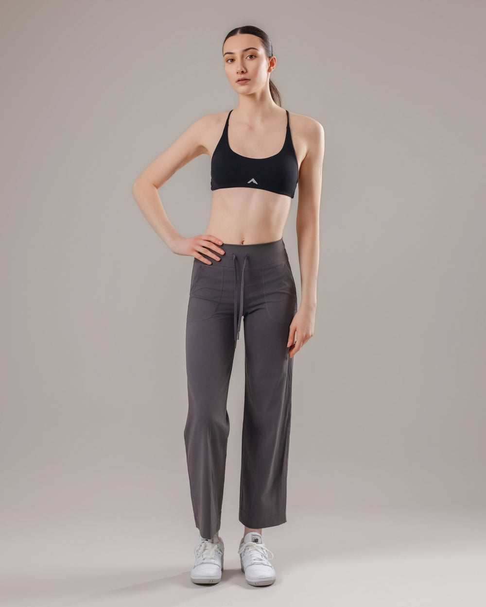 Drawstring Yoga Pants - Graphite