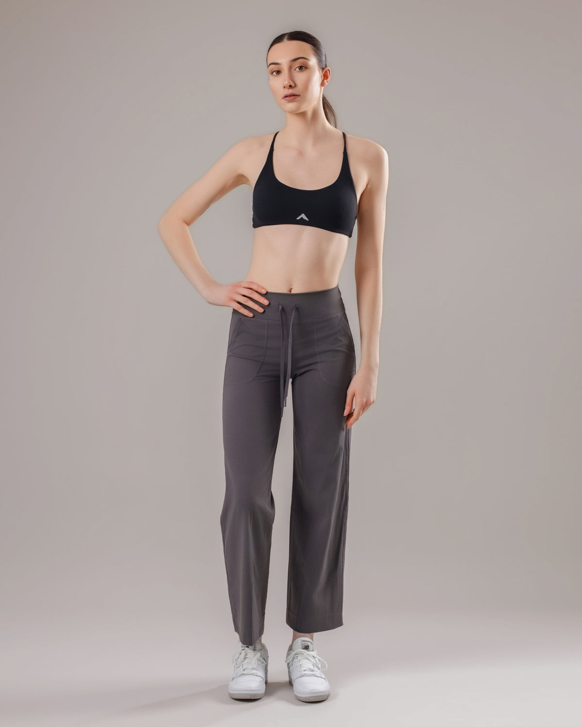 Drawstring Yoga Pants - Graphite