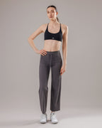 Drawstring Yoga Pants - Graphite