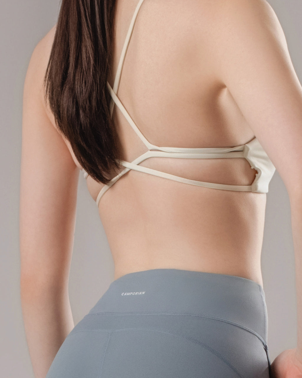 High-Waist Flared Pocket Leggings - Powder Blue