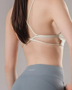 High-Waist Flared Pocket Leggings - Powder Blue
