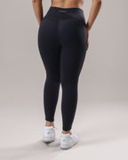 High-Waist Pocket Leggings - Black