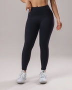 High-Waist Pocket Leggings - Black