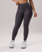 High-Waist Pocket Leggings - Charcoal