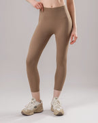 High-Waist Pocket Leggings - Cocoa