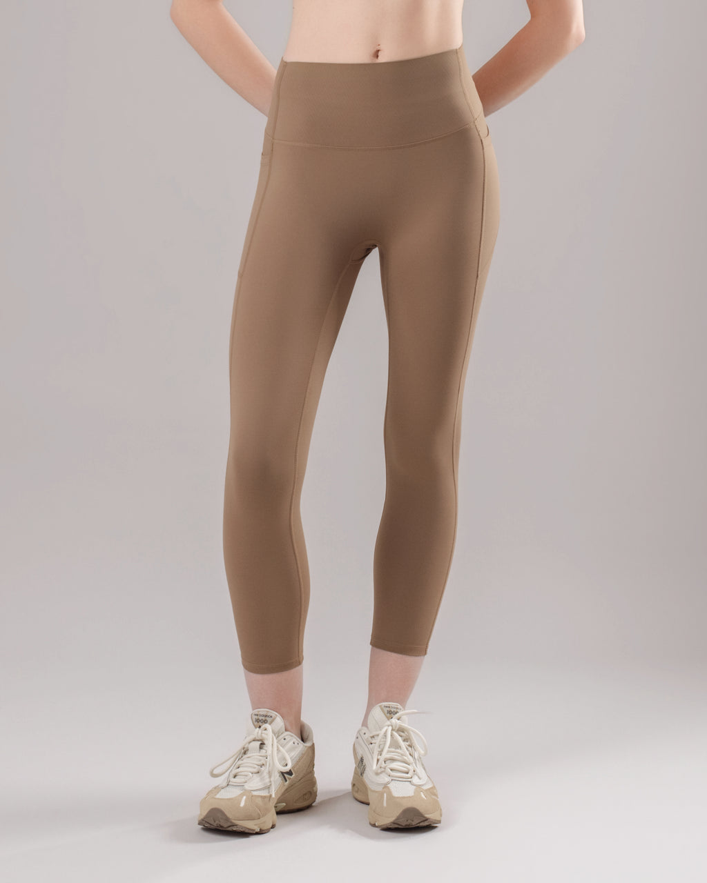 High-Waist Pocket Leggings - Cocoa