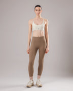 High-Waist Pocket Leggings - Cocoa