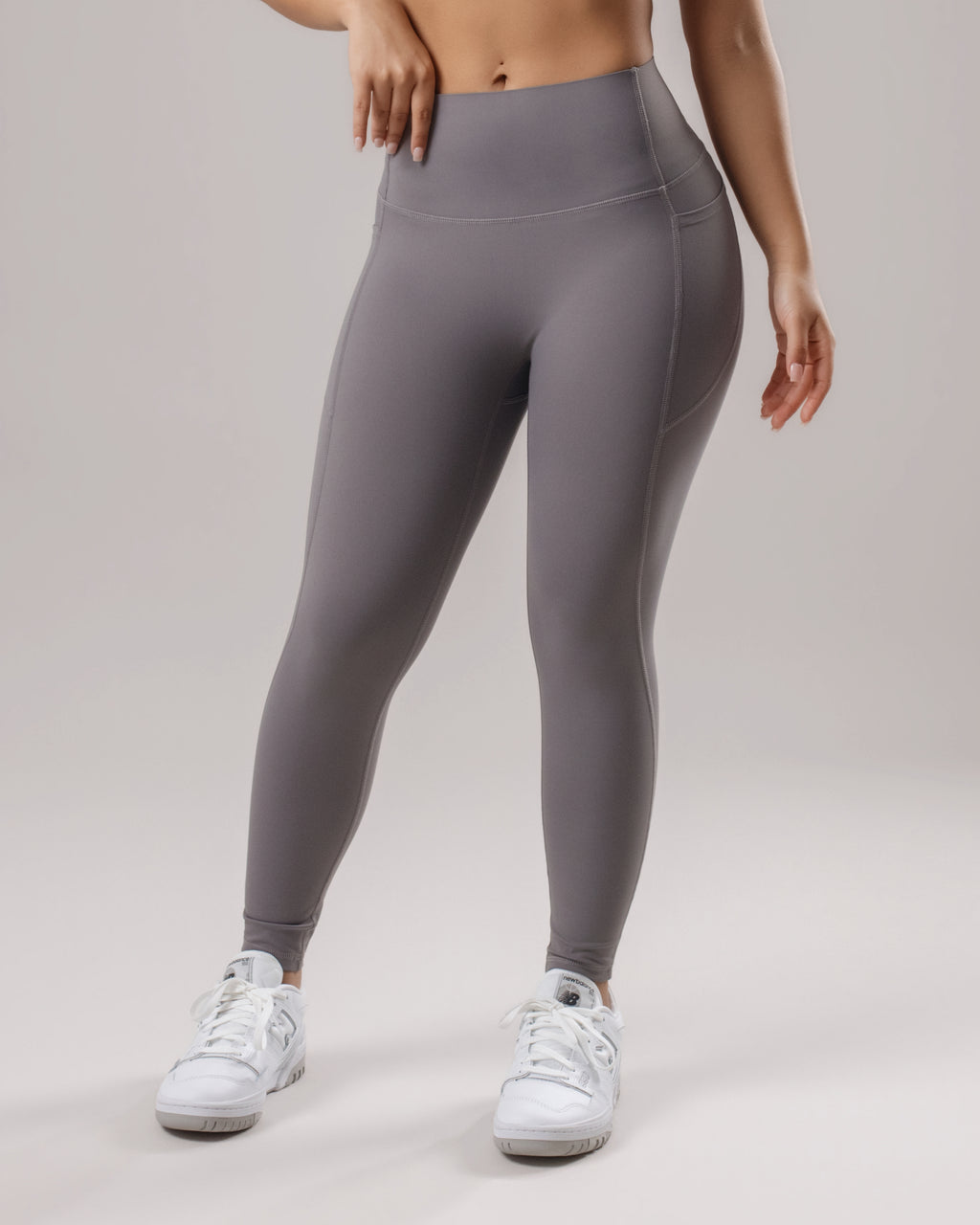 High-Waist Pocket Leggings - Graphite