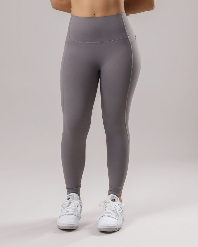 High-Waist Pocket Leggings - Graphite