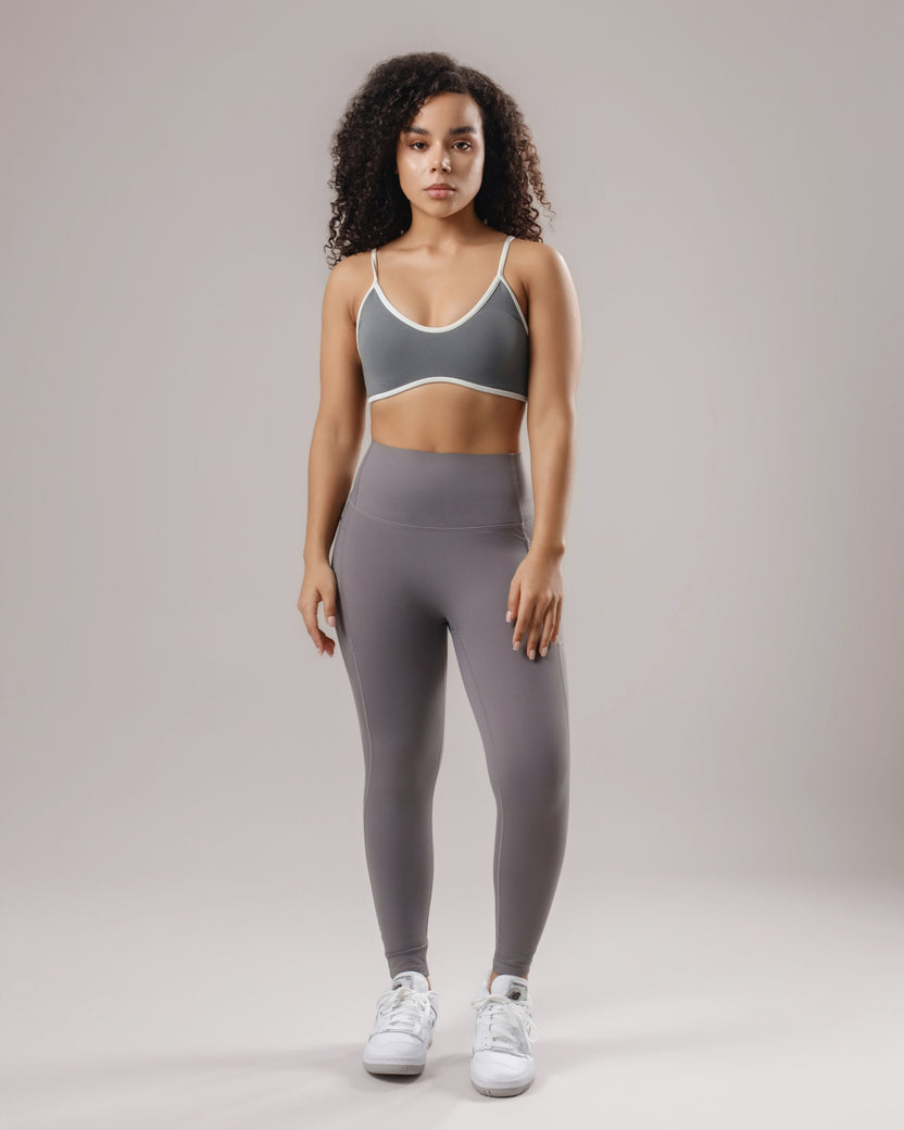High-Waist Pocket Leggings - Graphite