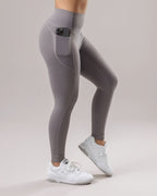 High-Waist Pocket Leggings - Graphite