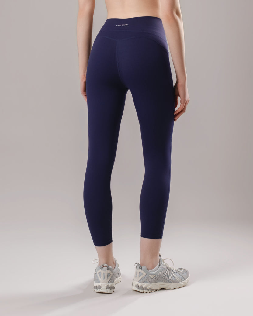 High-Waist Pocket Leggings - Midnight Blue