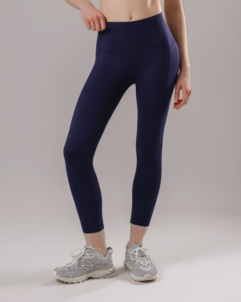 High-Waist Pocket Leggings - Midnight Blue