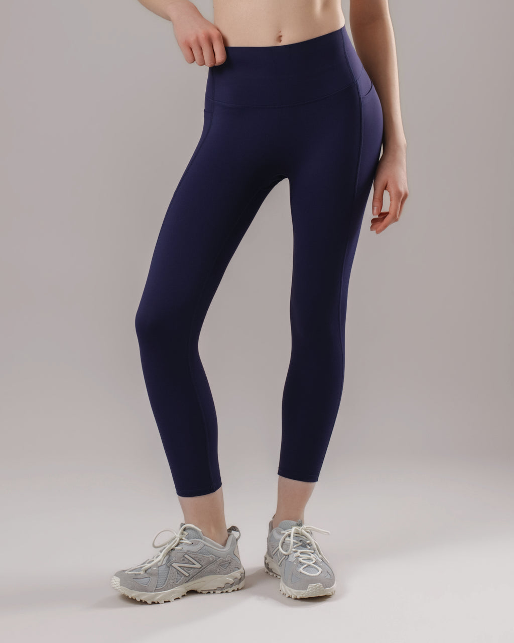 High-Waist Pocket Leggings - Midnight Blue