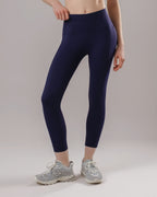 High-Waist Pocket Leggings - Midnight Blue