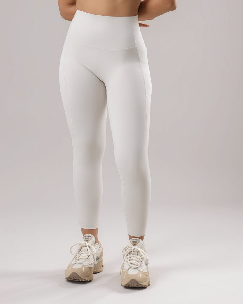 High-Waist Pocket Leggings - Stone