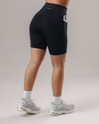 Pocket Biker Shorts - Black