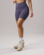 Pocket Biker Shorts - Plum