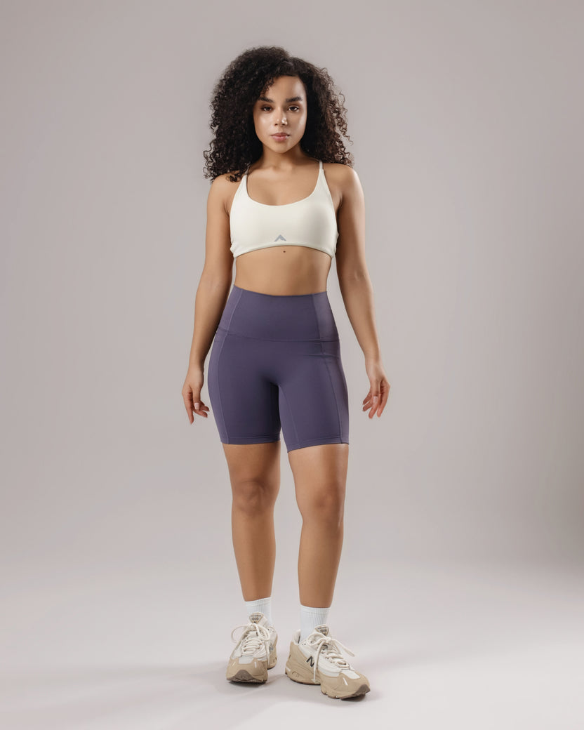 Pocket Biker Shorts - Plum