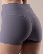 Ribbed Seamless Shorts - Graphite