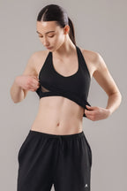 Soft Lounge Halter Tank Top - Black