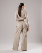 Soft Lounge Wrap Top - Oat