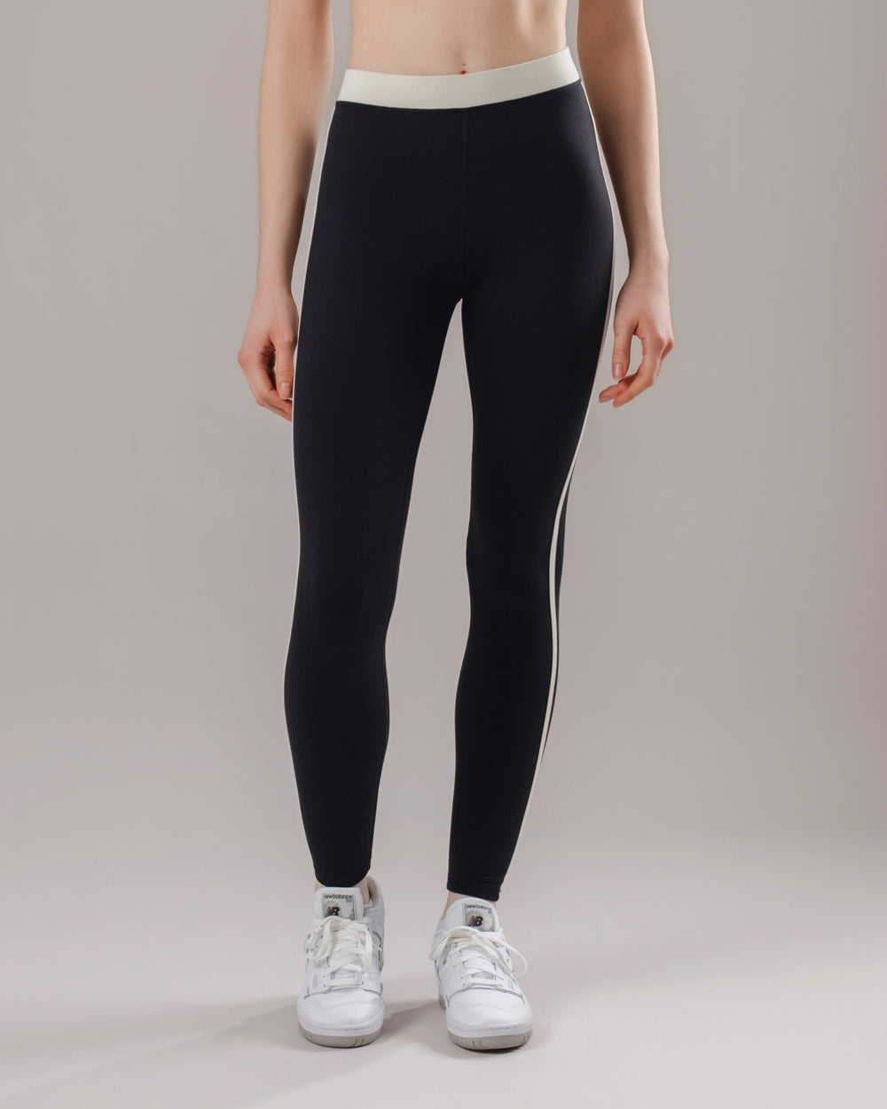 Stripe Leggings - Black